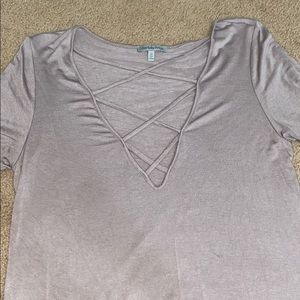 Light Brown Charlotte Russe Shirt